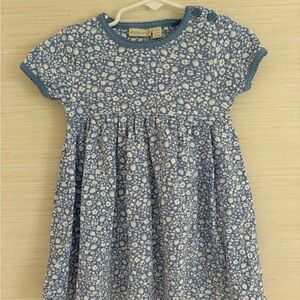 JoJo Maman Bebe Blue Floral Dress - 2-3yrs